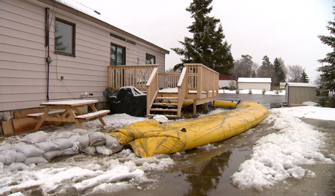 Spring flooding conditions in Radisson, Saskatchewan on Monday April 29, 2013.