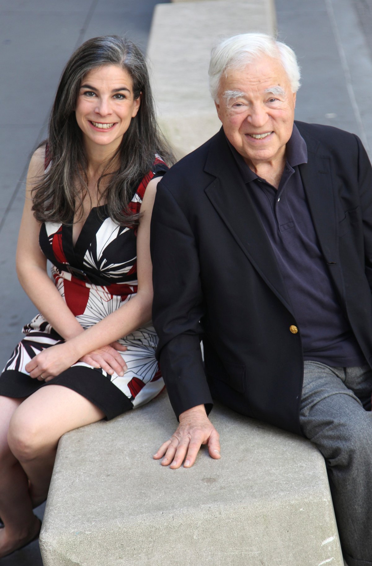 Arthur Frommer and his daughter, Pauline Frommer, in New York. 