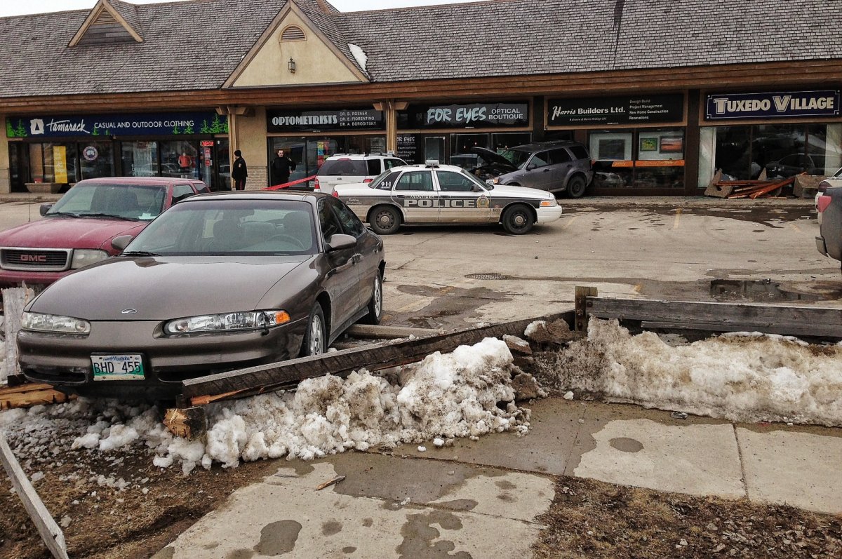 Car chaos on Corydon Winnipeg Globalnews.ca