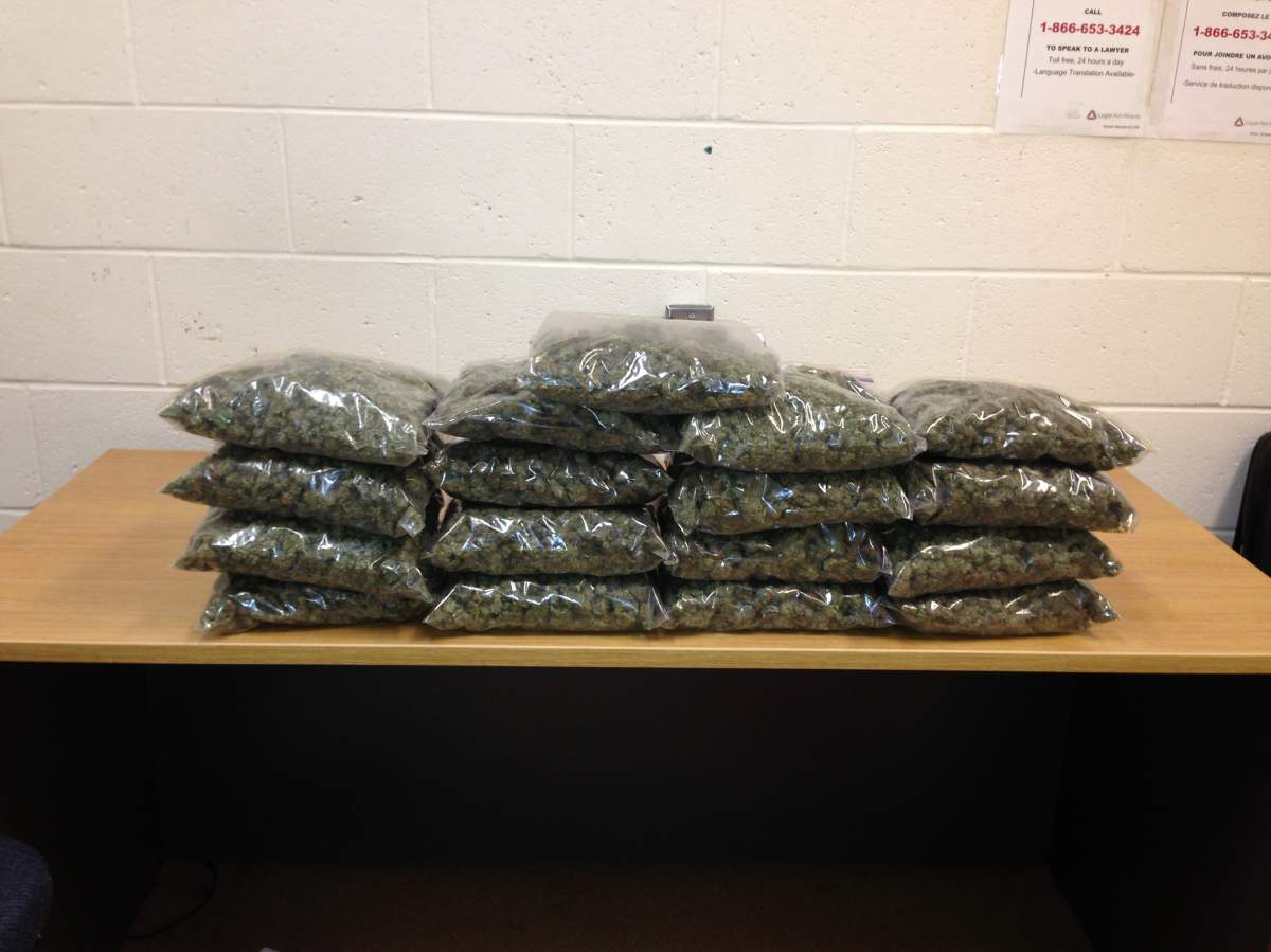 8.5 pounds of marijuana with an estimated street value of $22,000.