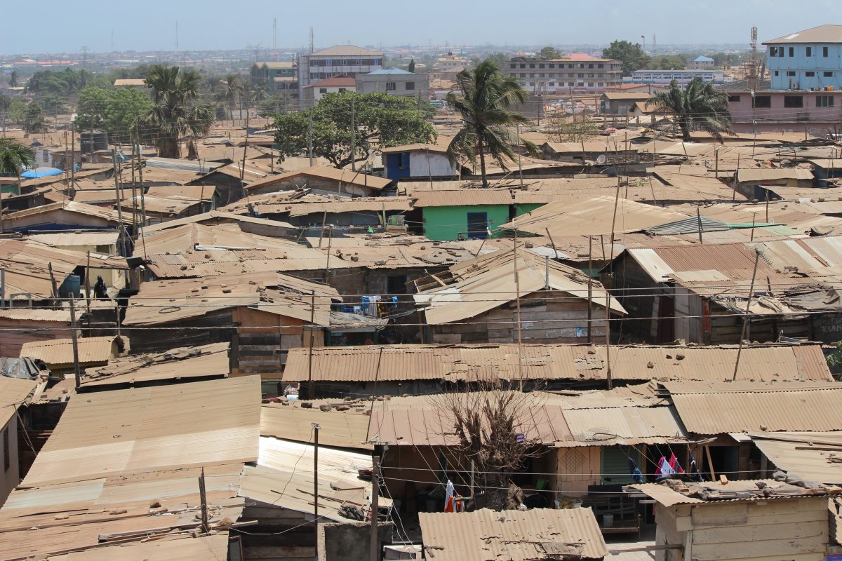 The Amui Dzor slum, in Ashaiman, near Tema, Greater Accra.