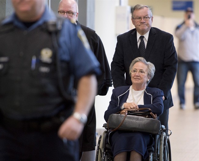 Former Quebec lieutenant-governor Lise Thibault's fraud trial suspended due to illness. August 1, 2014.