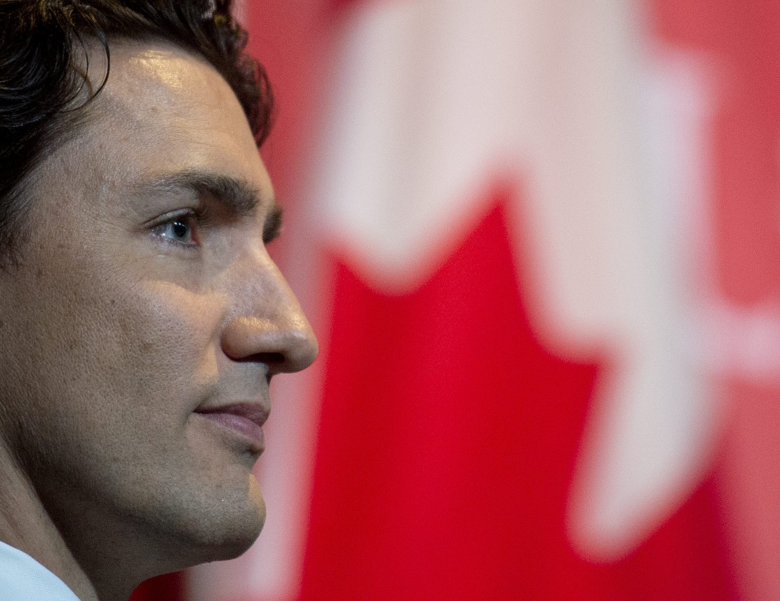 Justin Trudeau looks out towards supporters during the final federal Liberal pary leadership debate in Montreal, Saturday, March 23, 2013.