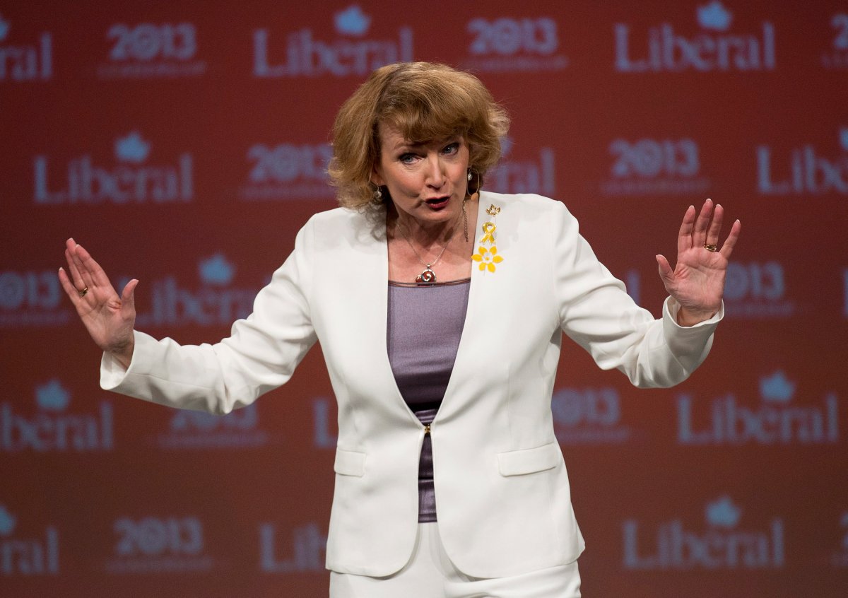 Karen McCrimmon speaks during the 2013 Liberal Leadership National Showcase in Toronto on Saturday, April 6, 2013.