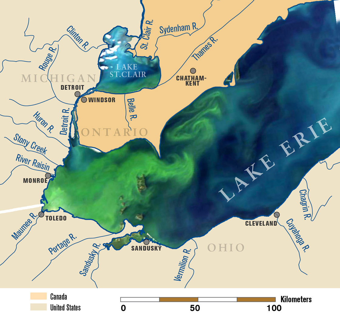 Toxic Algae Bloom On Lake Erie A Sign Of Things To Come Experts   Lake Erie Algal Bloom 