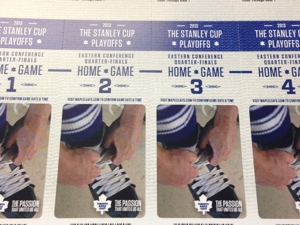 Tickets to the first Toronto Maple Leafs playoff game in nine years is expected to rise by 75 per cent compared to a regular season ticket.