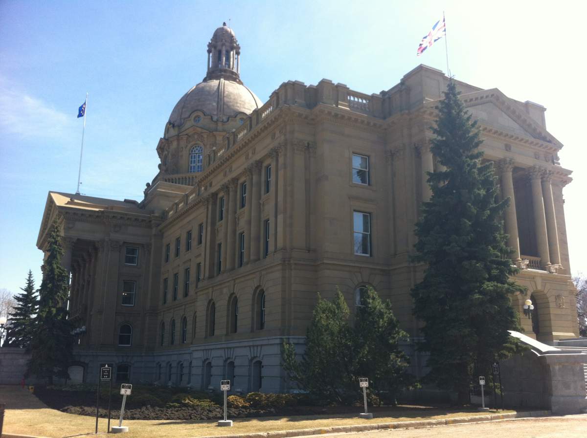 The Alberta Legislature, in Edmonton, Alberta.