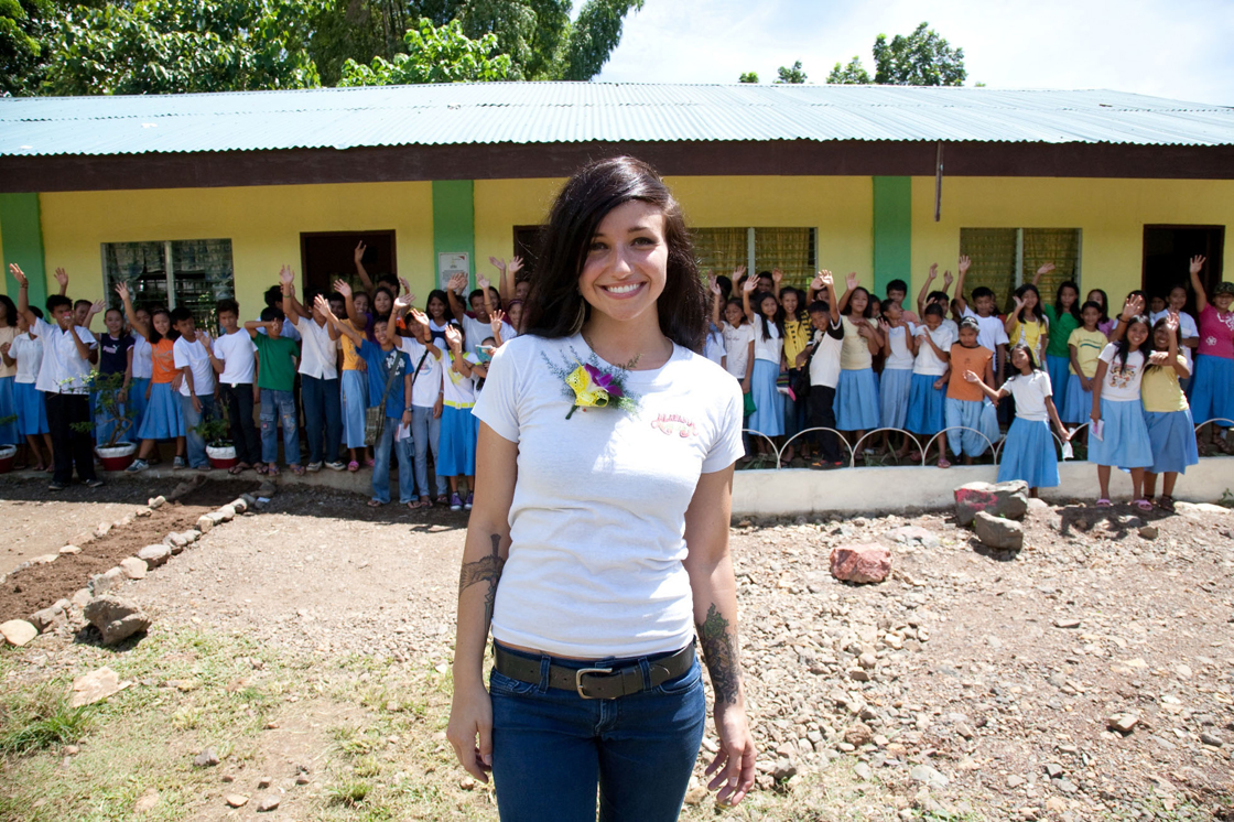 Canadian singer Lights pictured during a recent visit to the Philippines.