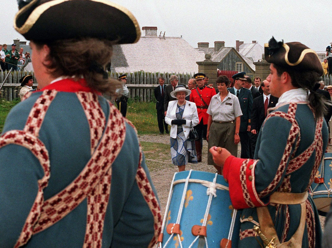 The historic French Fortress of Louisbourg on Cape Breton Island, Nova Scotia Aug. 14, 1994. 