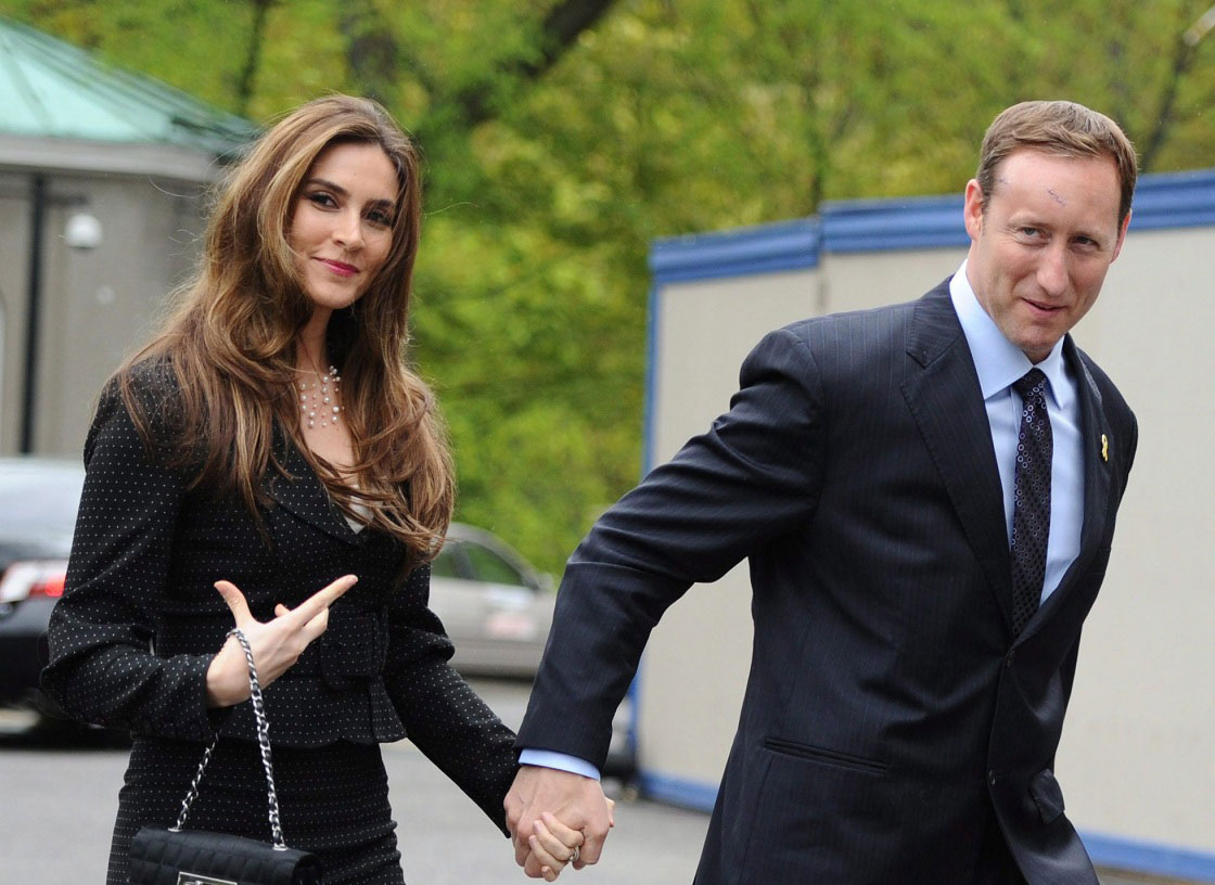 Peter MacKay and his wife Nazanin Afshin-Jam, pictured in a 2011 file photo, announced the birth of their baby Kian Alexander MacKay on Monday.