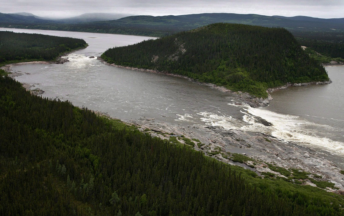 Muskrat Falls, on the Churchill River in Labrador, is shown in a Feb., 2011 file photo.