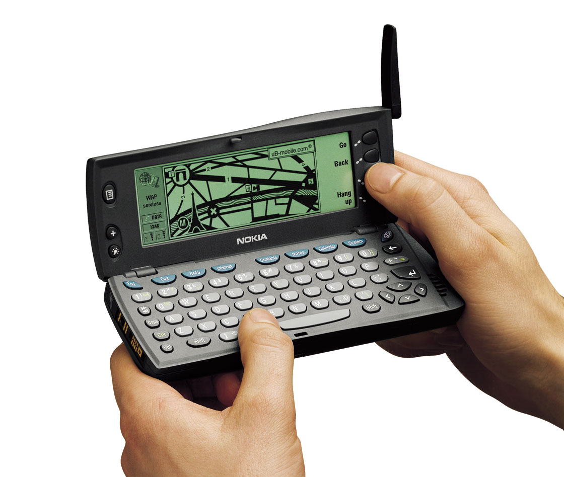 The 9110i Communicator was the updated version of the first smartphone, the 9000 Communicator designed by Nokia.