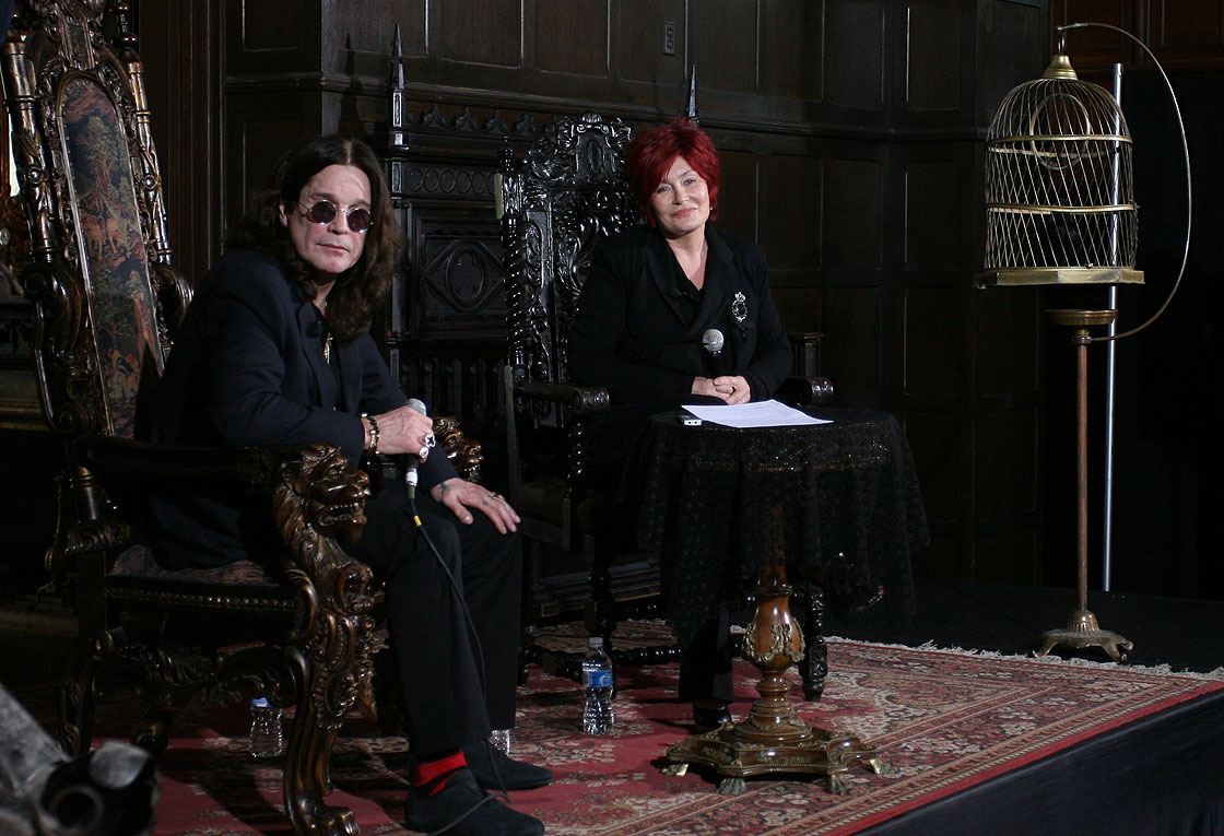 Ozzy Osbourne and wife Sharon Osbourne, pictured at Toronto's Casa Loma in 2010.