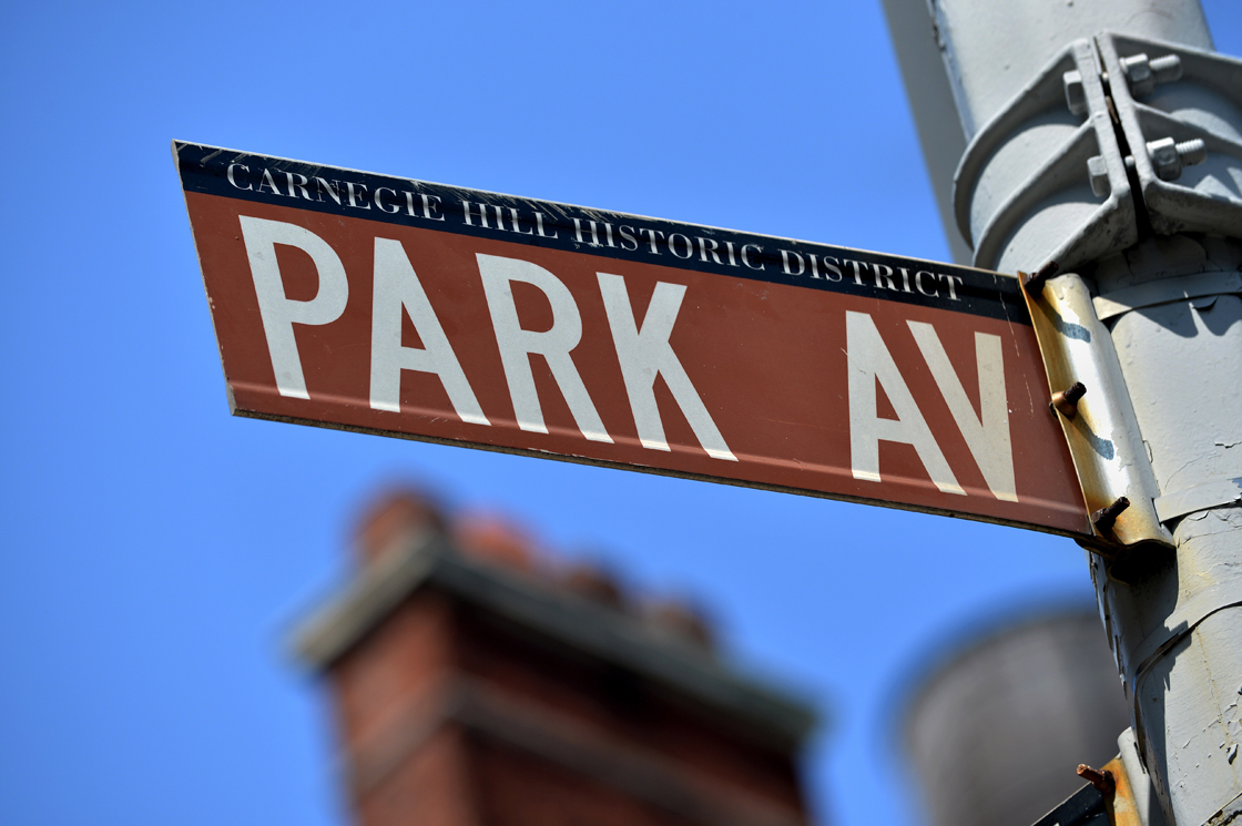 File photo: A street sign for Park Avenue on the Upper East Side of Manhattan April 10, 2013 2013 in New York. 