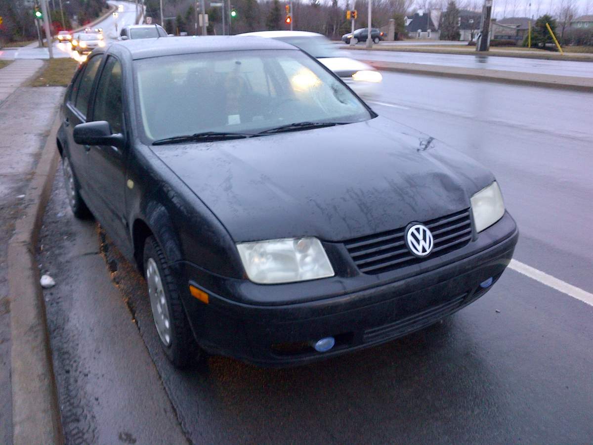 Car that struck pedestrian on Portland St. in Dartmouth.