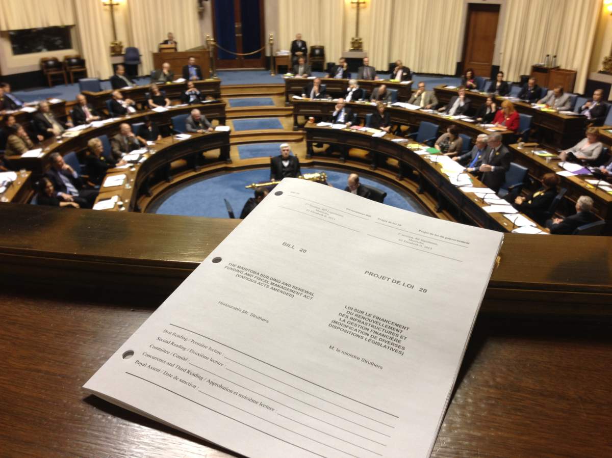 NDP government introduces tax hike as Bill 20 in the Legislature on April 17, 2013.