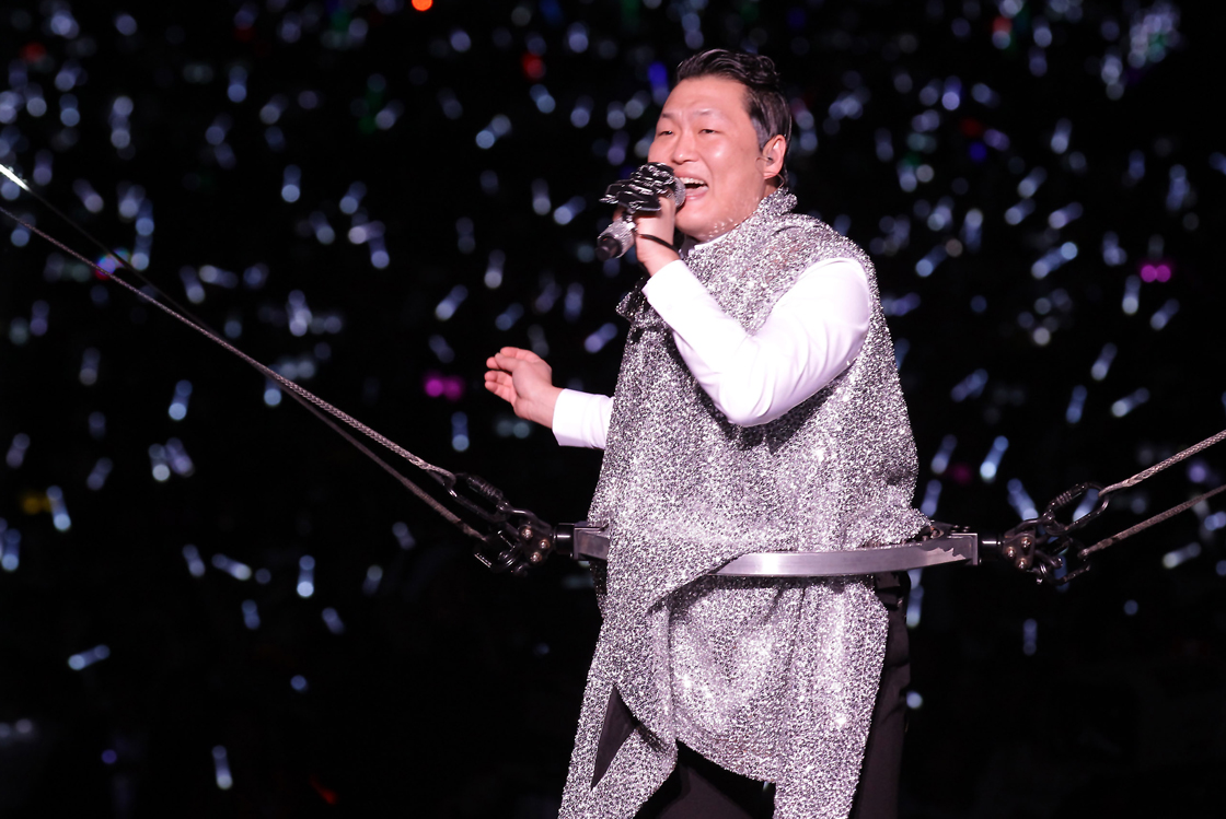 PSY performs live in this file photo.