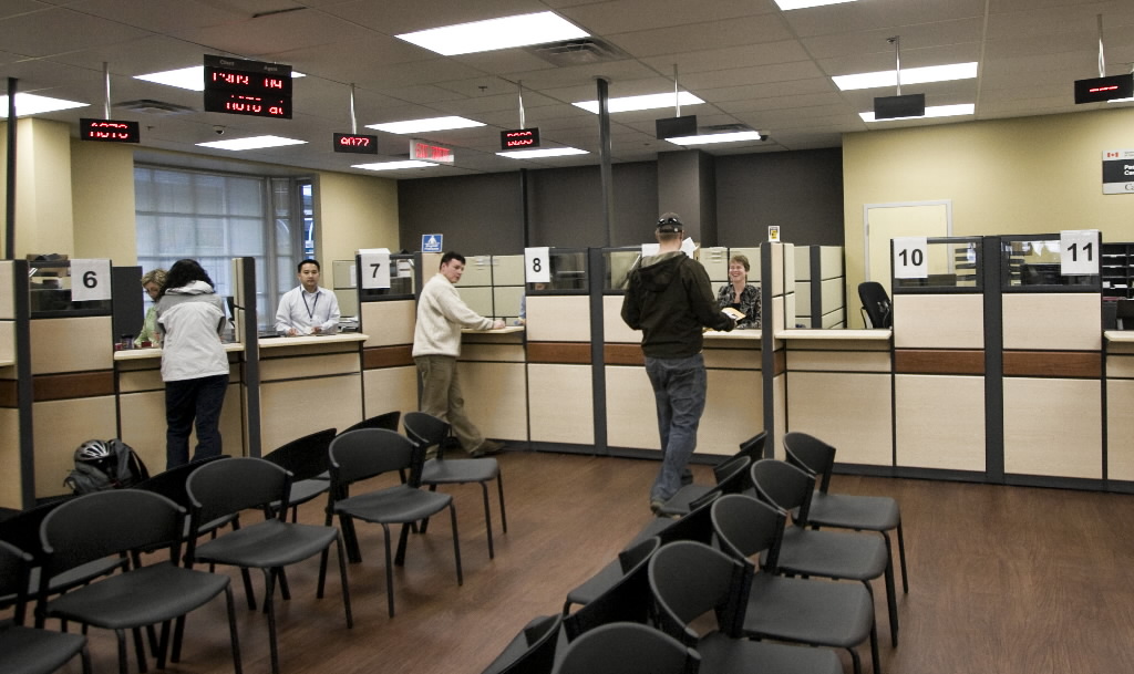Passport Canada office in the Bay Centre in Victoria, BC on Tuesday, December 2, 2008.