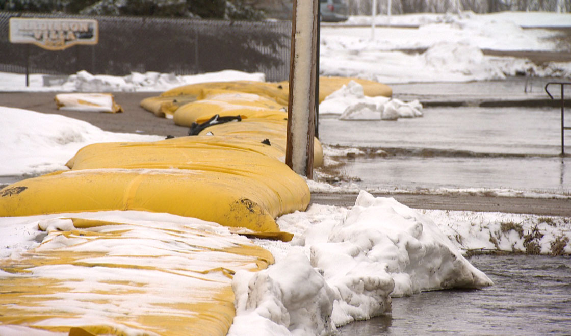Spring flooding conditions in Radisson, Saskatchewan on Monday April 29, 2013.