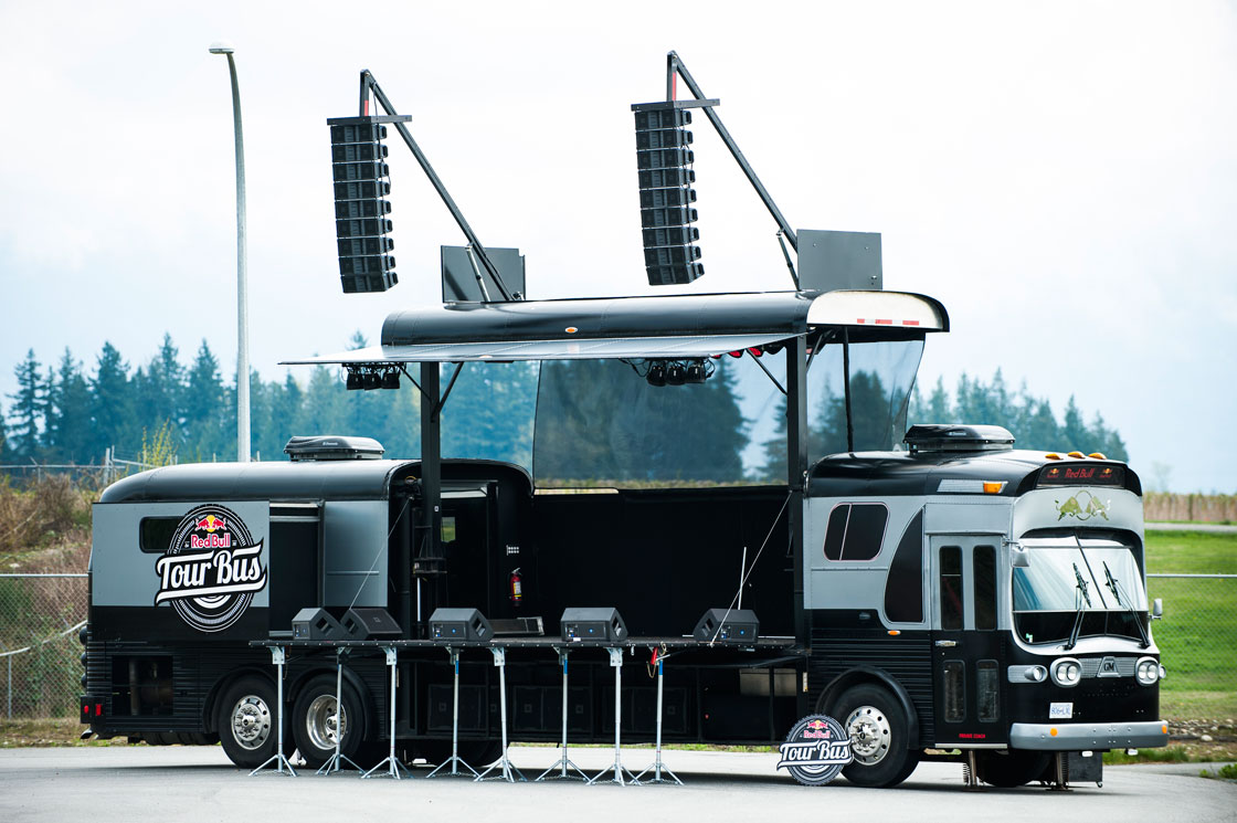 The Red Bull Tour Bus will stop in five cities across Canada.