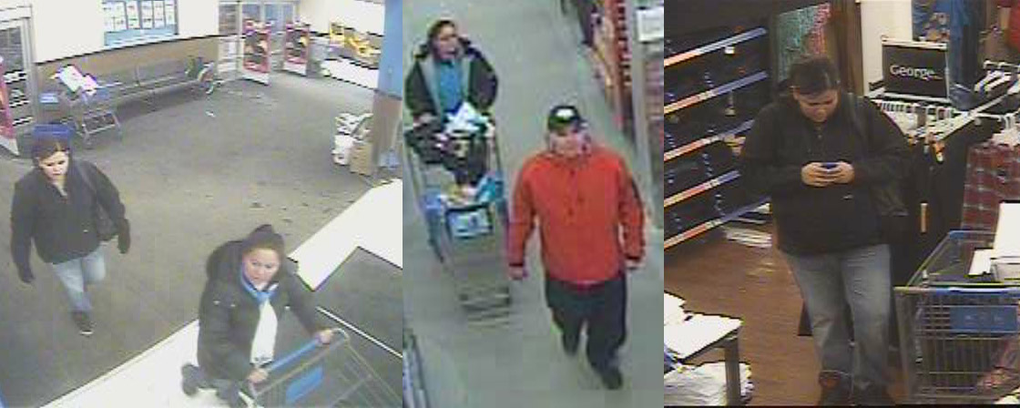 Yorkton RCMP release photos of three suspects in January Walmart theft.