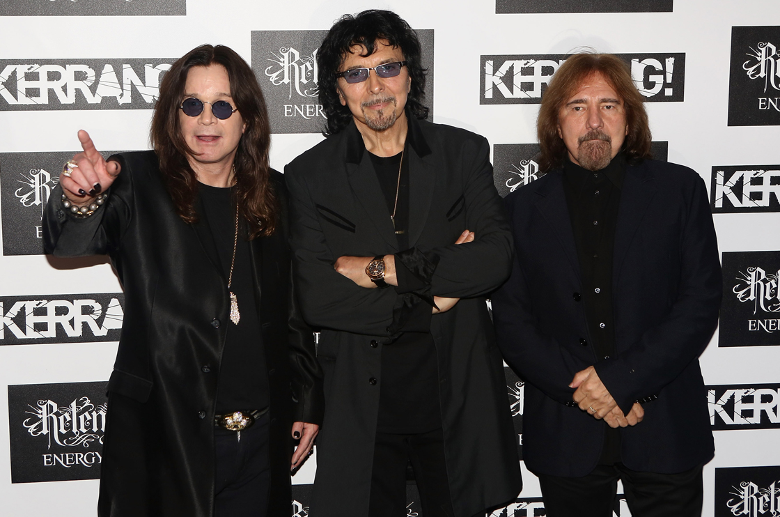 Ozzy Osbourne, Tony Iommi and Geezer Butler of Black Sabbath.