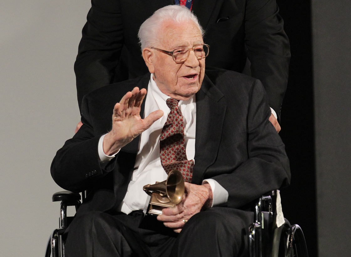 George Beverly Shea receives a Lifetime Achievement Grammy in 2011.