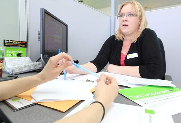 Tax specialists like Lori Power, who works at the Beddington Co-op H&R Block, find that the clients who flood their offices this time of year seeking help with their returns often just assume income taxes are lower in Alberta.