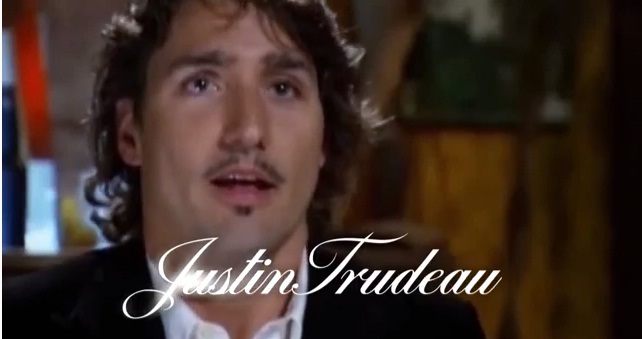 A screen shot of the attack ad against Liberal leader Justin Trudeau.