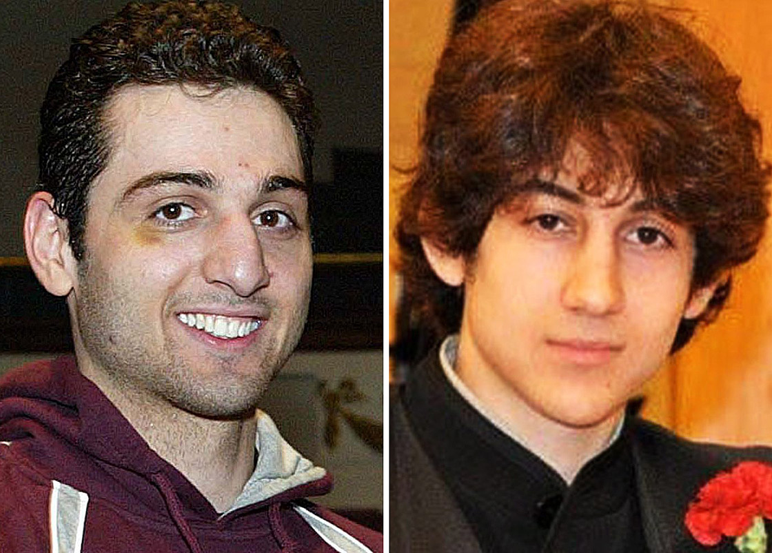 FILE - This combination of undated file photos shows Tamerlan Tsarnaev, 26, left, and Dzhokhar Tsarnaev, 19.