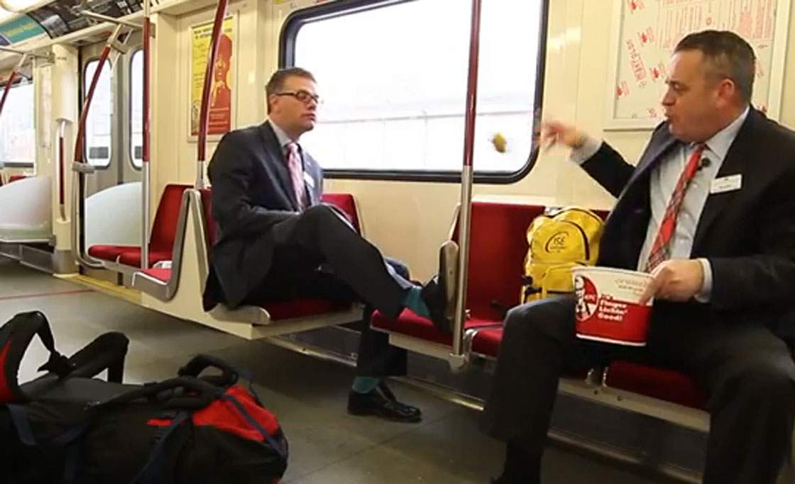 Brad Ross, executive director of corporate communications, and Chris Upfold, chief customer officer, explained the details of the one-day "innovative" customer service initiative in a three-minute YouTube video.  