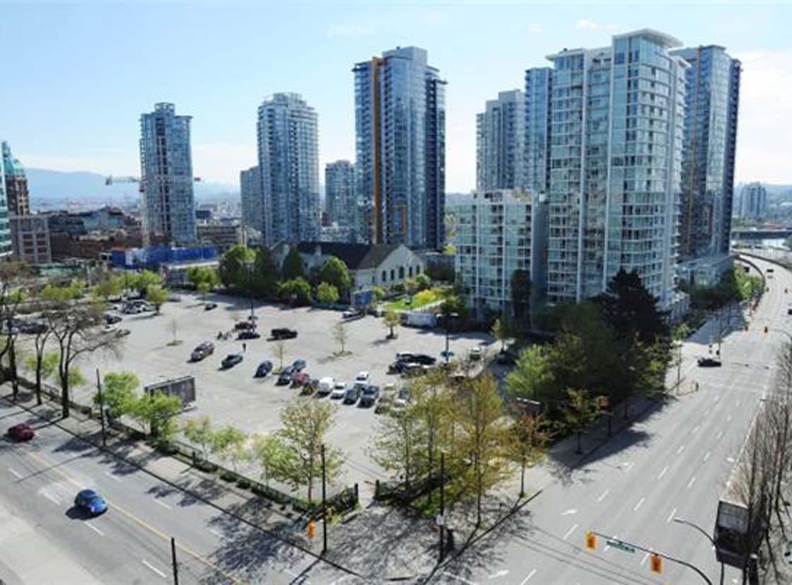 This parking lot at the corner of Cambie and Georgia streets is the proposed location for the new Vancouver Art Gallery, a construction project expected to cost more than $300 million.