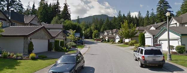 Chartwell Green is the main street that winds through this polling station in the upper reaches of Coquitlam.