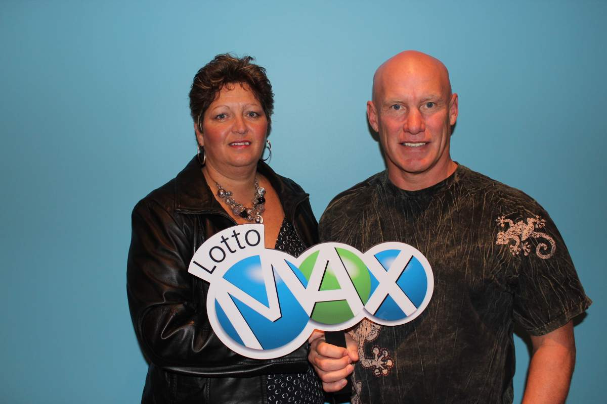 Scott and Linda Sinclair of Regina won the $21 million Lotto Max prize for the July 13th 2012 draw.