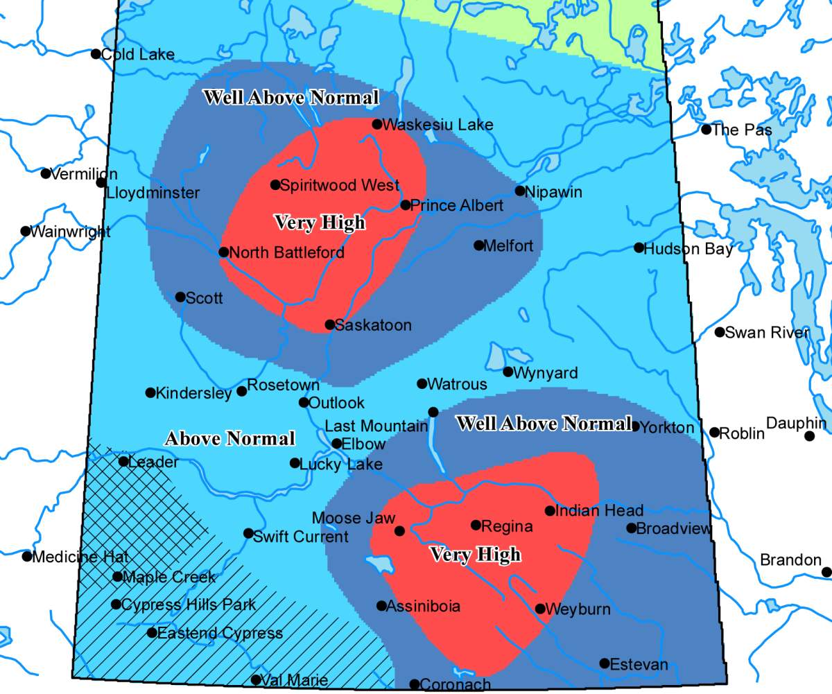 The Water Security Agency says even more areas of the province than first anticipated will likely see flooding.