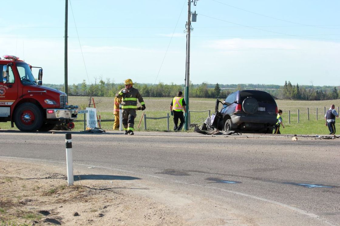 Fatal crash on Highway 43 near Onoway, May 17, 2013.
