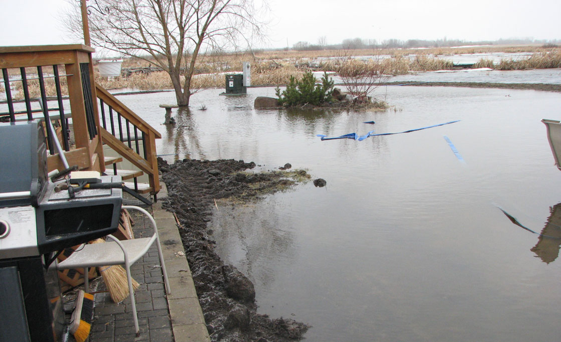 Flooding situation just west of Saskatoon in the R.M. of Corman Park on May 1.