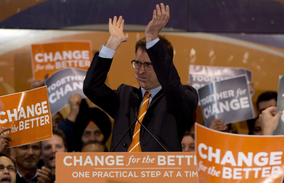 BC NDP party leader Adrian Dix in a file photo on May 12.