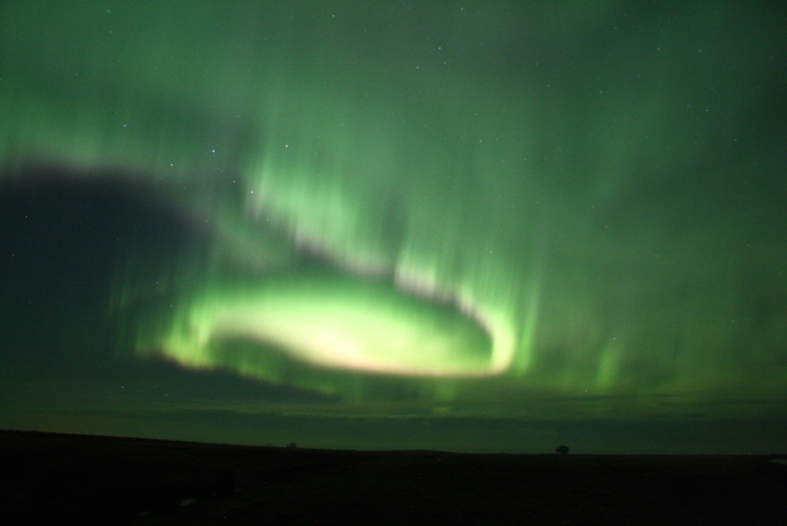 Aurorae dance in the skies near Lake Diefenbaker, about 100 kilometres south of Saskatoon. (Garry Stone)