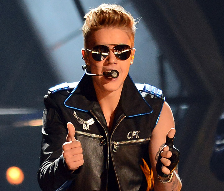 Justin Bieber performs at the Billboard Music Awards in May 2013.