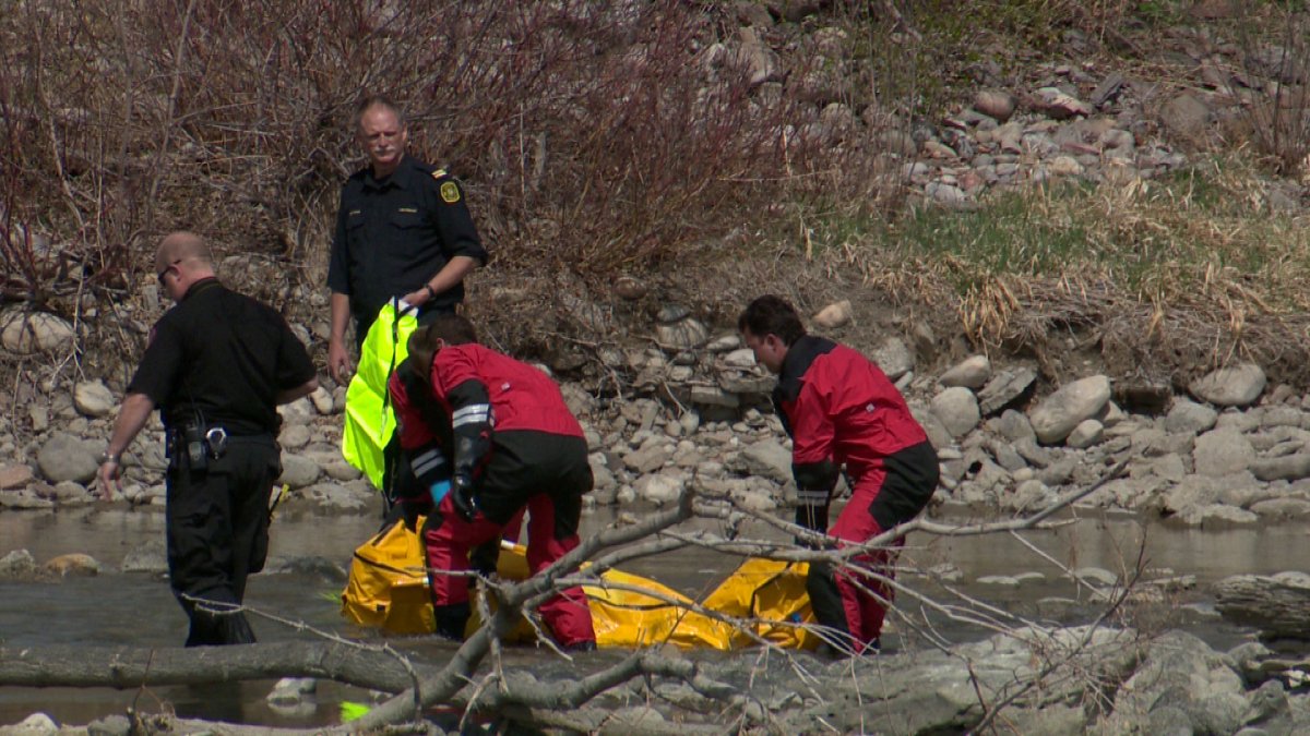 A fisherman spotted a body floating on the banks near Gosling Way.