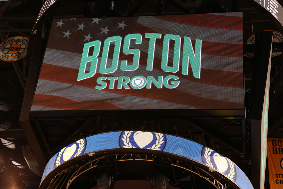 One Leafs’ fan stirred up controversy Monday night after being pictured holding a sign reading “Toronto Stronger” during game three of the Toronto and Boston playoff series. Complete with a blue and white ribbon, the sign was a direct reference to the “Boston Strong” slogan used in support of the city of Boston in the aftermath of the Boston Marathon bombings.