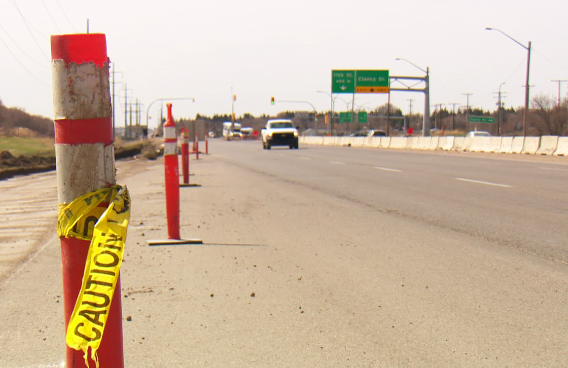 Saskatoon traffic restricted for several weeks on Circle Drive near Clancy Drive starting on Monday.