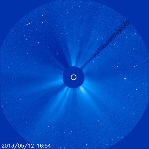 On May 14, 2013, the sun erupted with three solar flares