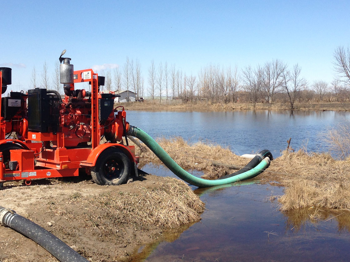 Flooding situation just west of Saskatoon in the R.M. of Corman Park on Wednesday, May 1, 2013.