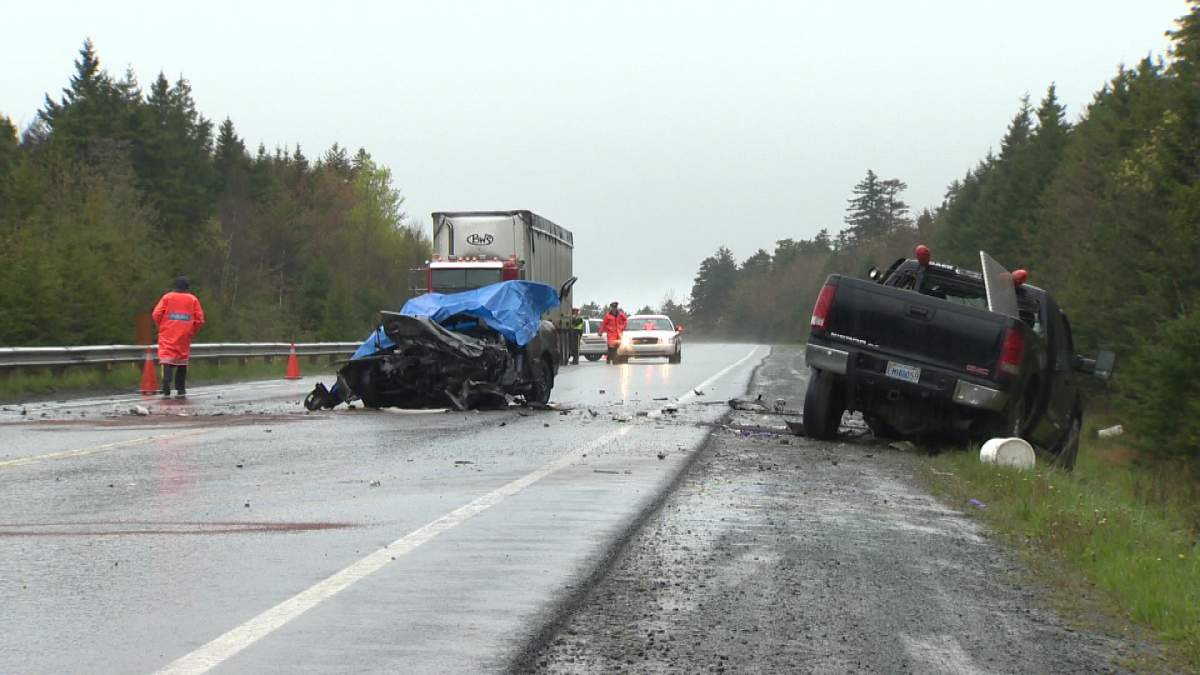 A man who was first on the scene of a fatal car crash in Cole Harbour is brushing off comments calling him a hero.