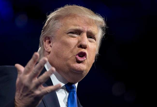 FILE - This March 15, 2013 file photo, Donald Trump speaks at the 40th annual Conservative Political Action Conference in National Harbor, Md. 