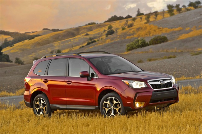 The 2014 Forester is shown in a photo provided by Subaru.