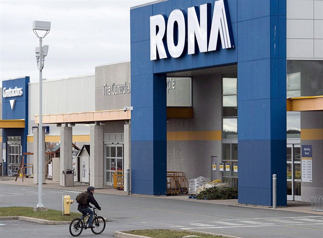 A Rona store is seen in Halifax on Dec.6, 2012. 