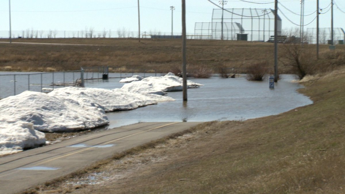 The dog park has been closed until further notice because of flooding. 
